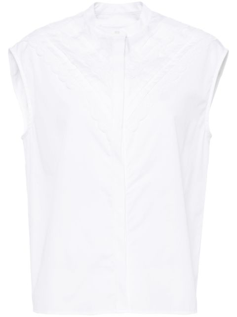 Maison Kitsune craft-embroidered top Women