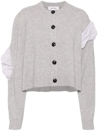 Enföld Layered Cardigan | Grey | FARFETCH BH