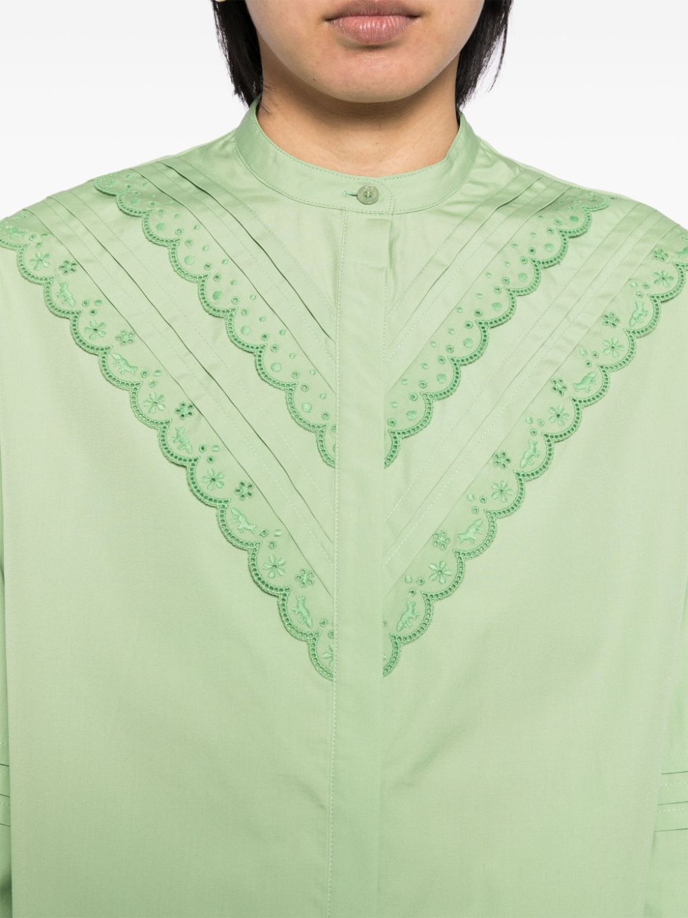 Maison Kitsune craft embroidery blouse Women