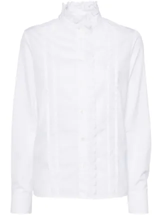 Maison Kitsuné White Cotton Blouse
