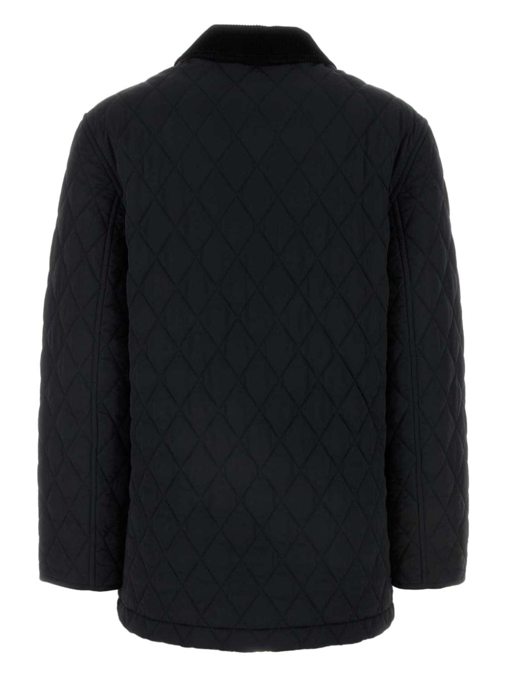 Shop Burberry Quilted Puffer Jacket In Black