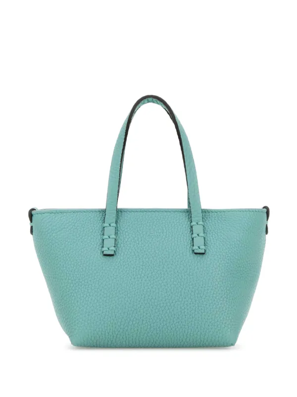 FENDI Mini Selleria Tote Bag Blue FARFETCH IE