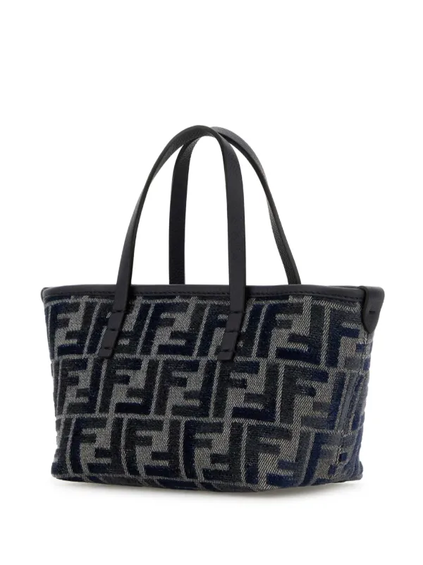 FENDI Mini FF monogram Tote Bag Grey FARFETCH IN