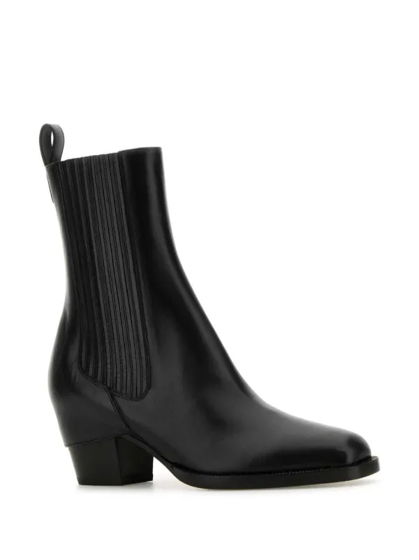 FENDI Leather Ankle Boots Black FARFETCH CA