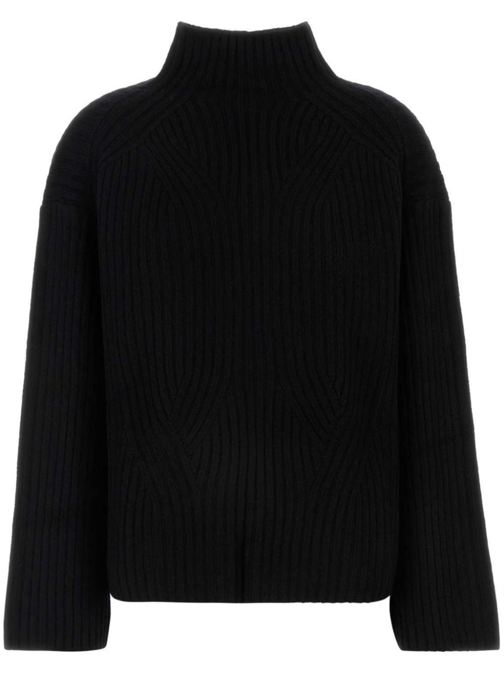 Loulou Studio ribbed-knit jumper – Black