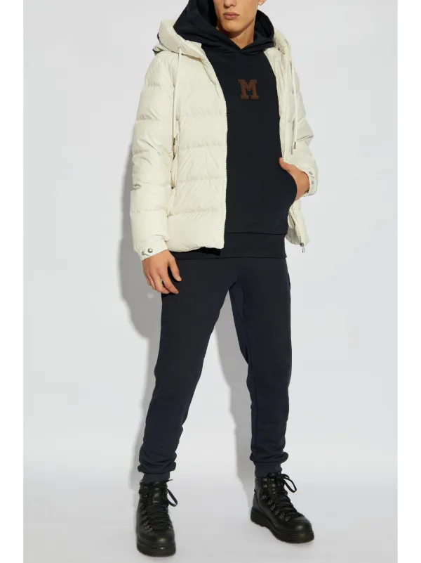 ★【MONCLER】メンズ★Felpa con patch logato★パーカー Moncler logo-patch Hoodie | Grey | FARFETCH