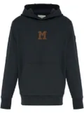 Moncler logo-patch hoodie - Blue