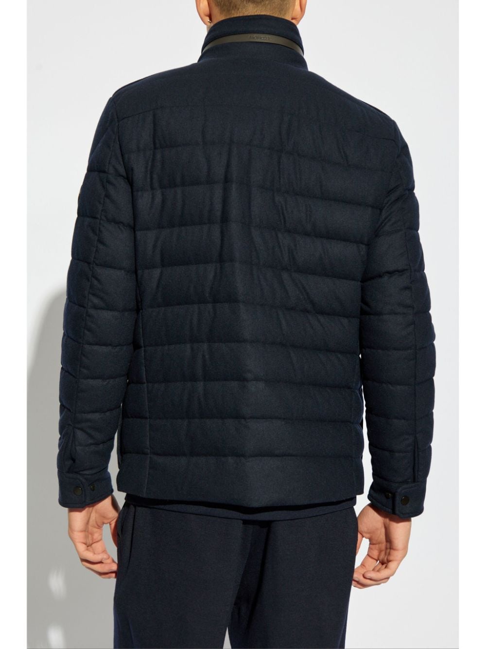 Shop Moncler Munt Down Jacket In Blue