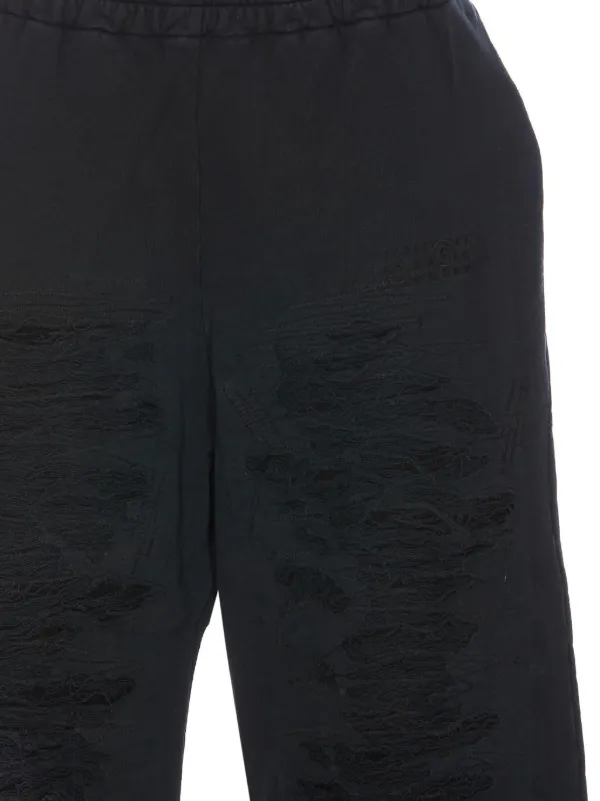 MM6 Maison Margiela numbers-motif Track Pants | Black | FARFETCH