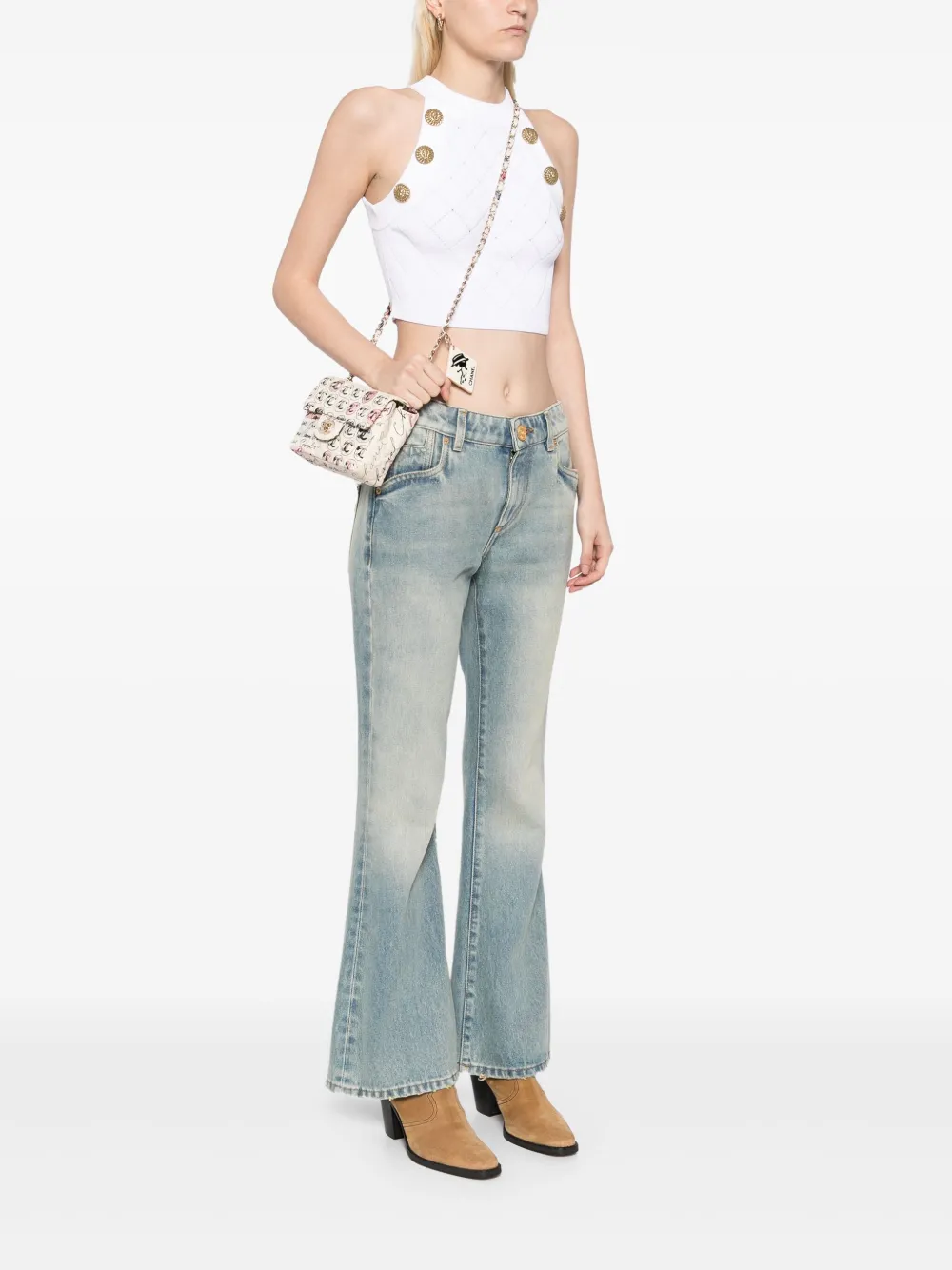 Affordable HOT SALE CHANEL 2006 CC-logo flap bag Women