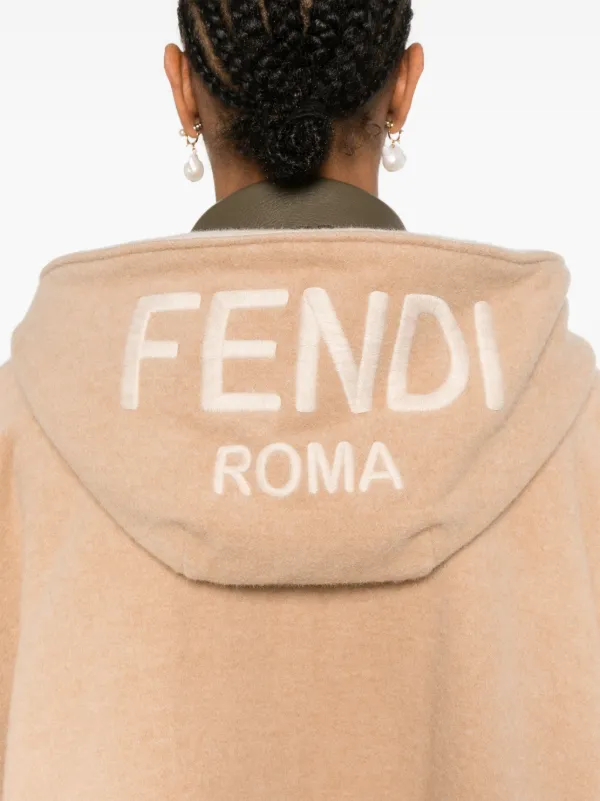 FENDI Fendi Roma Poncho Brown FARFETCH IE