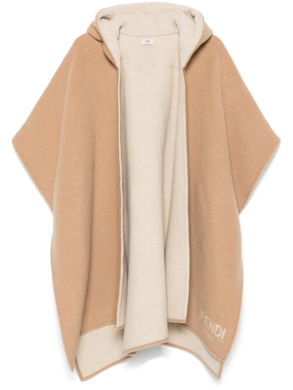Fendi logo poncho shop