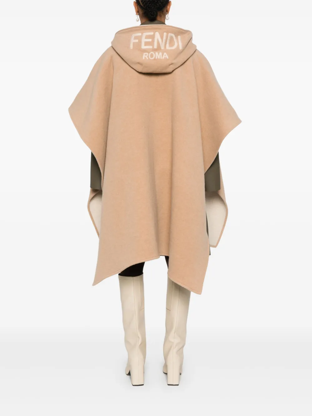 Fendi logo cape clearance