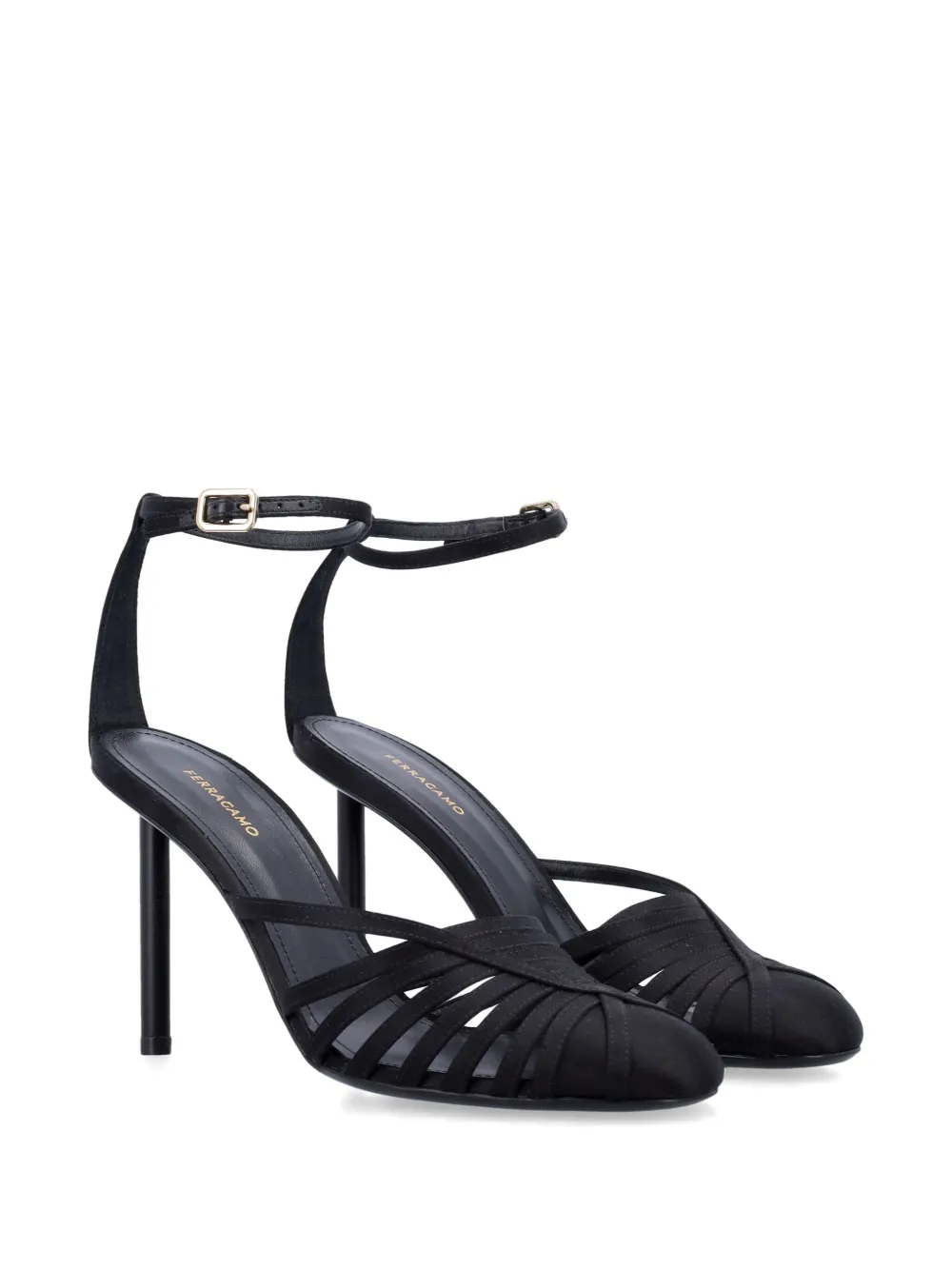 Ferragamo 95 mm Ermelia sandalen Zwart
