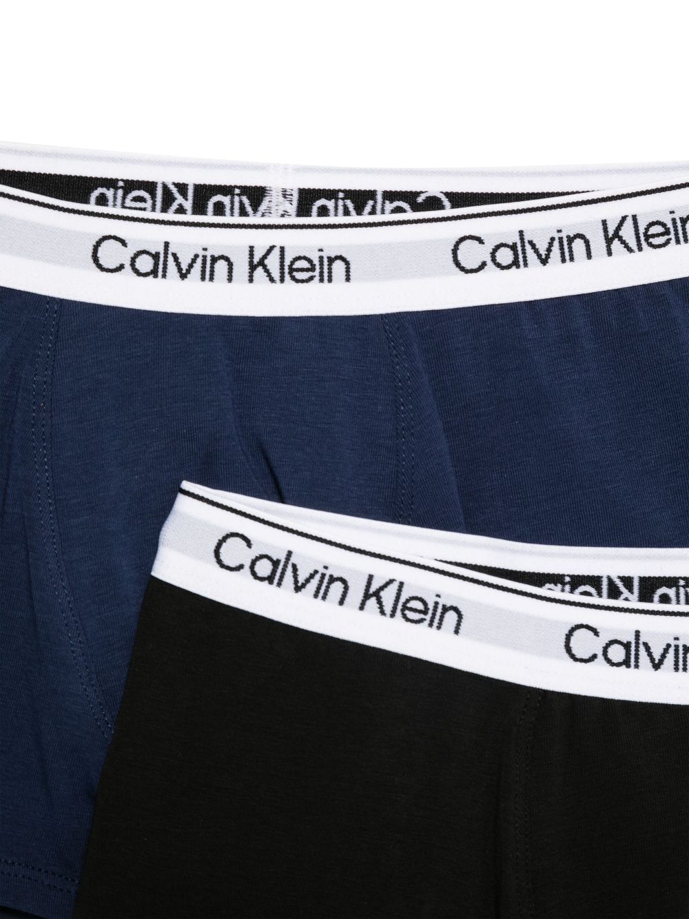 Calvin Klein Kids logo-waistband boxers (pack of two) - Black