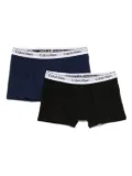 Calvin Klein Kids logo-waistband boxers (pack of two) - Black