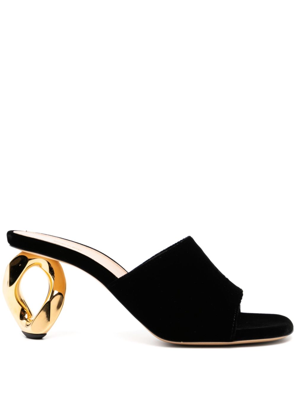 JW Anderson Mule sandalen met ketting Zwart