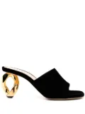 JW Anderson mule chain sandals - Black