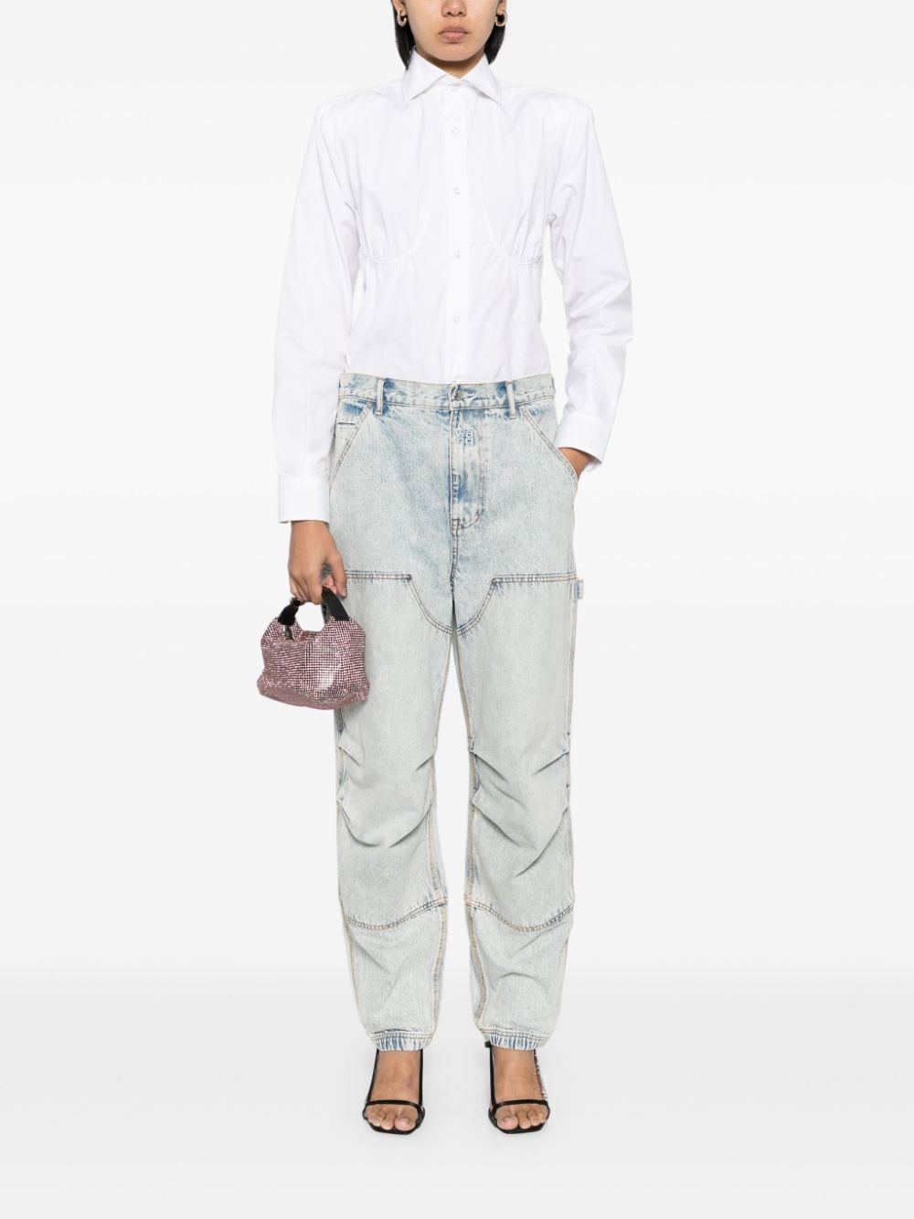 Alexander Wang Jeans met toelopende pijpen - Blauw