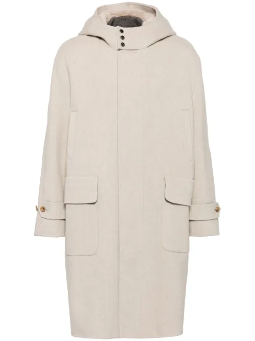 Manteau boutonné à capuche - Man On The Boon. - Modalova