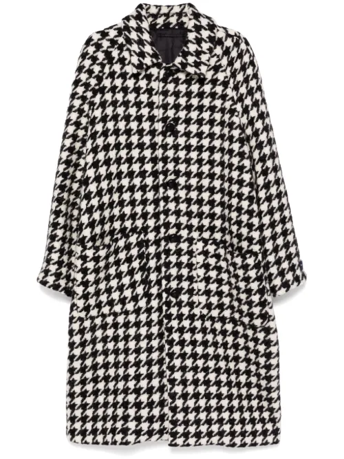 Manteau oversize à motif pied-de-poule - Man On The Boon. - Modalova