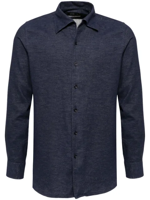 Man On The Boon. button-down collar long-sleeves shirt