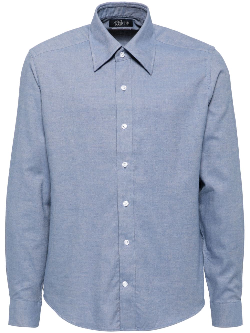 button-down collar long-sleeves shirt