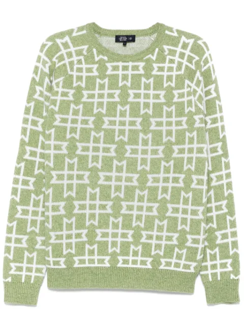 Man On The Boon. suéter con logo en jacquard