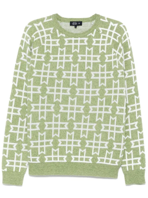 Pull à logo en jacquard - Man On The Boon. - Modalova