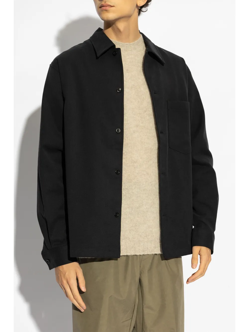 Norse Projects Carsten overhemd Zwart
