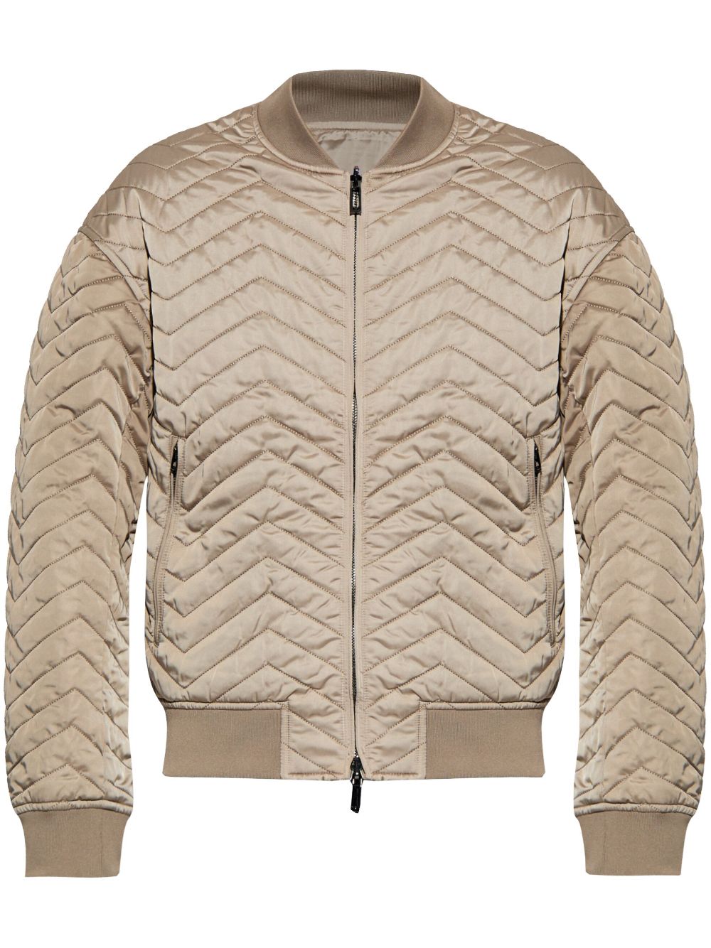 Emporio Armani Omkeerbaar bomberjack Beige