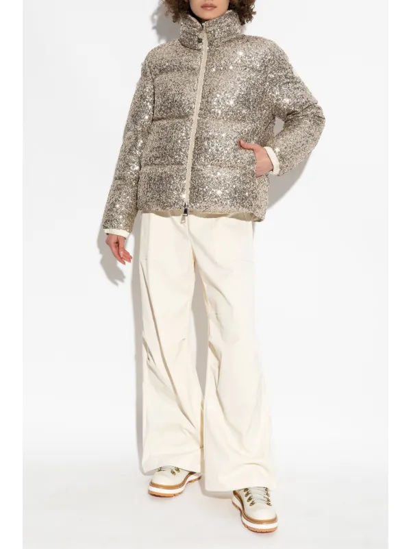 Moncler Anternes Puffer Jacket | Gold | FARFETCH