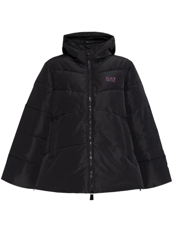 EA7 EMPORIO ARMANI- フーデッド パデッドジャケット Ea7 Emporio Armani フーデッド パデッドジャケット | ブラック