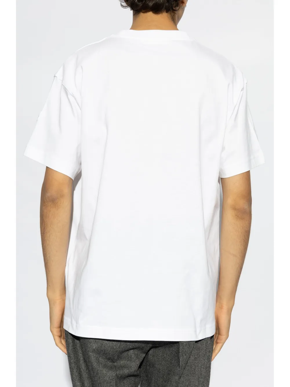 Moncler T-shirt met logoprint Wit