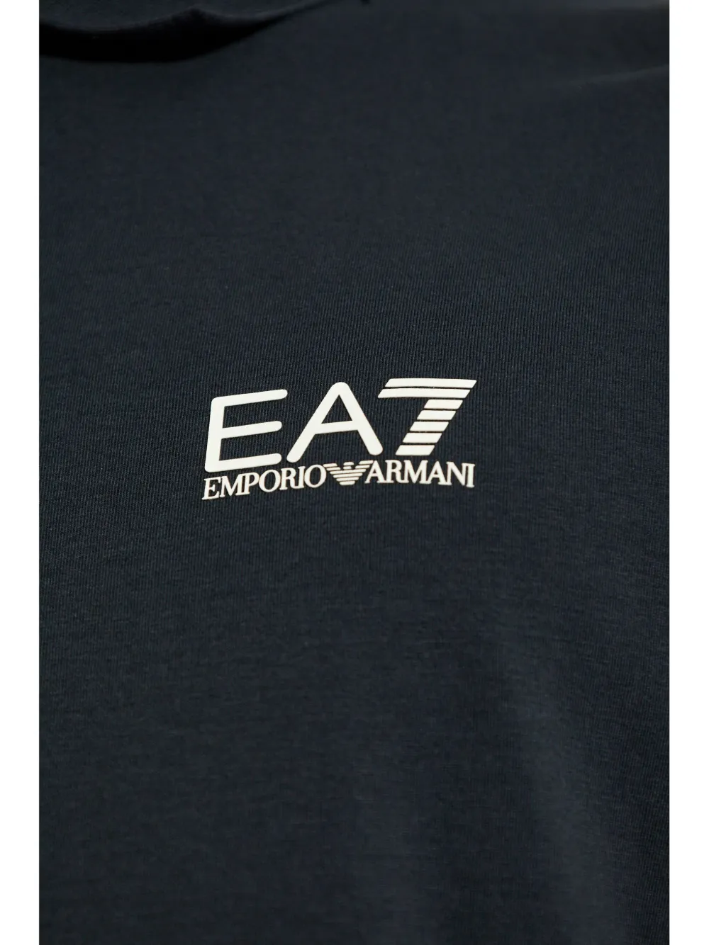 Ea7 Emporio Armani Katoenen poloshirt met logoprint Blauw