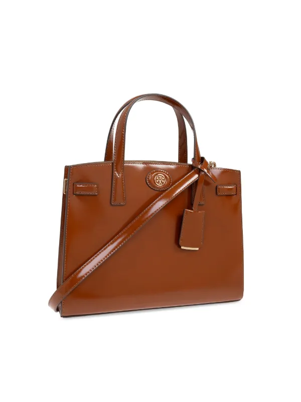 Tory Burch Robinson Tote Bag | Brown | FARFETCH JO