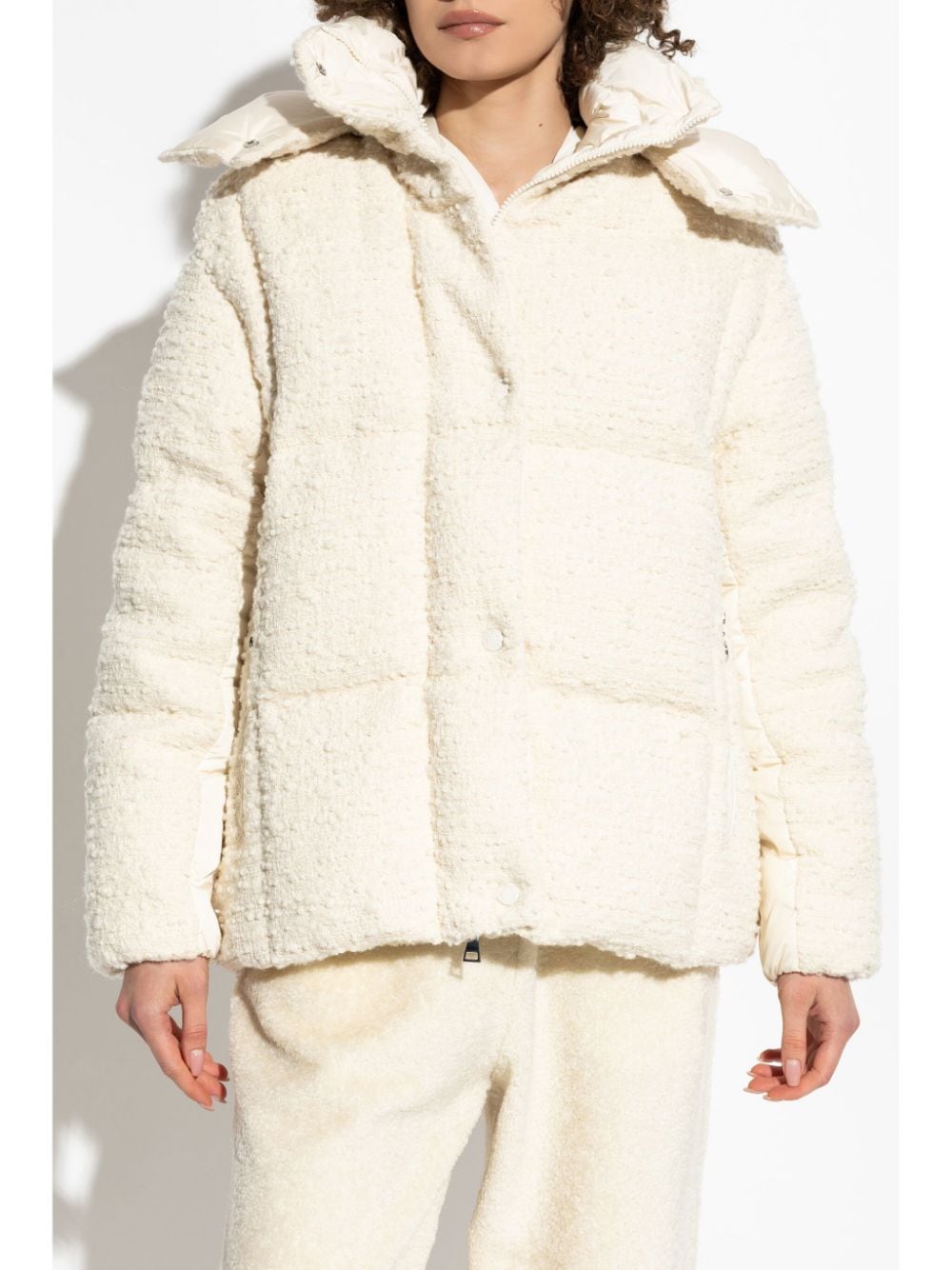 Shop Moncler Paranas Down Jacket In Neutrals