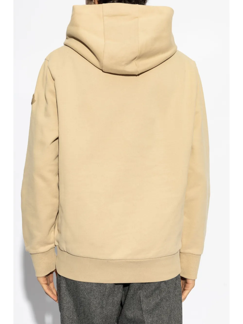 Moncler Hoodie met logopatch Beige