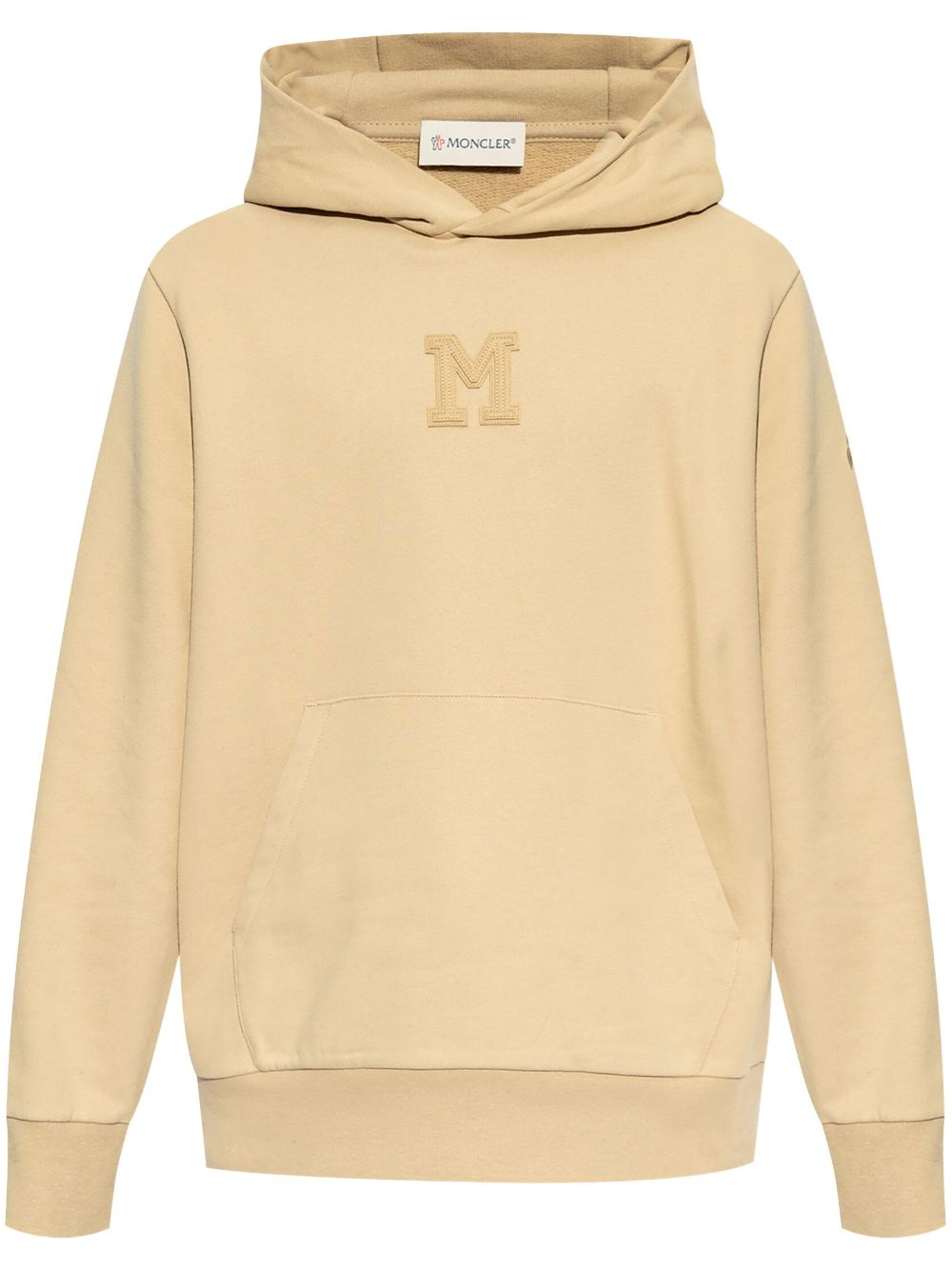 Moncler Hoodie met logopatch Beige