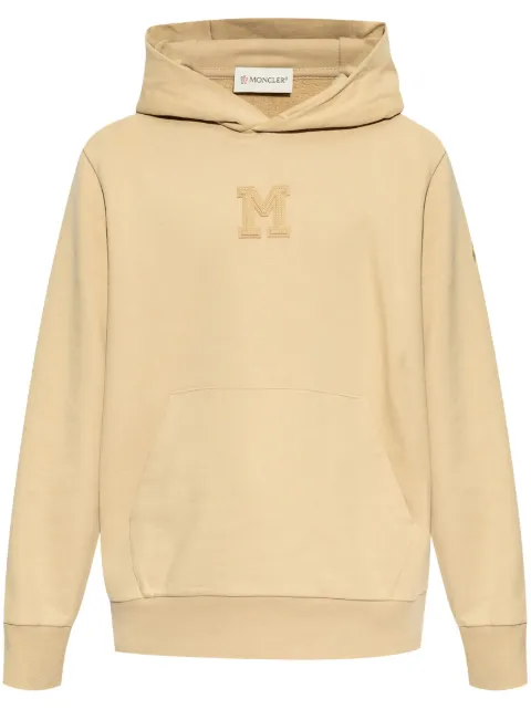 Moncler hoodie con parche del logo