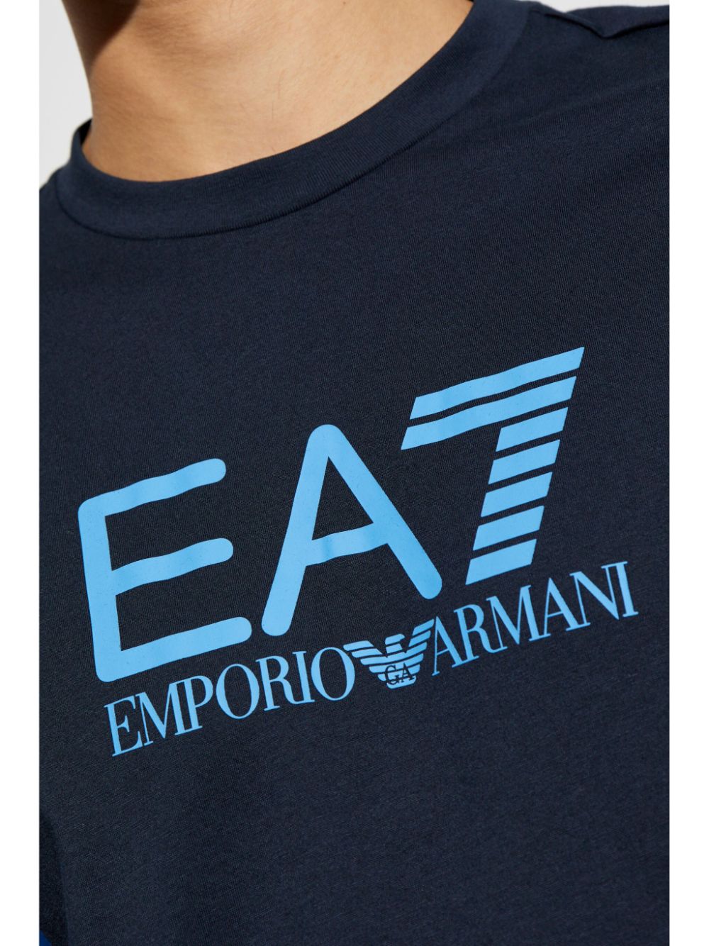 Ea7 Emporio Armani logo-print cotton t-shirt Men