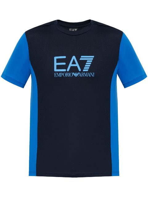 Ea7 Emporio Armani logo-print cotton t-shirt Men