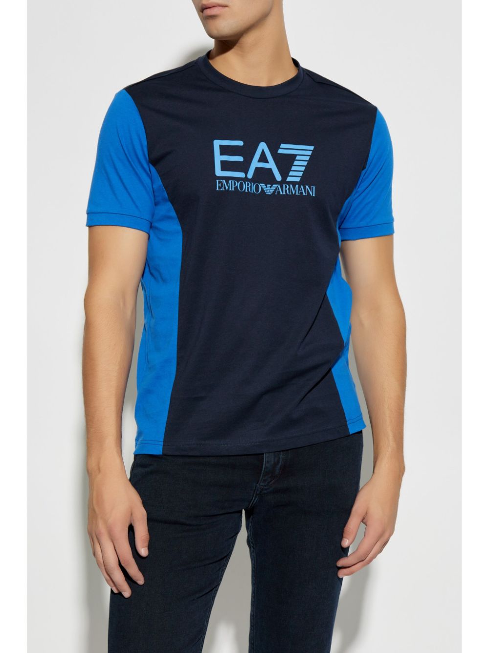 Ea7 Emporio Armani logo-print cotton t-shirt Men