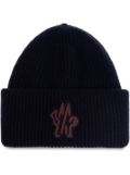 Moncler wool beanie - Blue