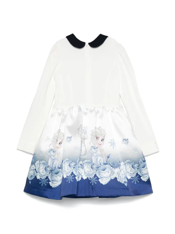 Monnalisa Frozen Jurk Wit FARFETCH NL