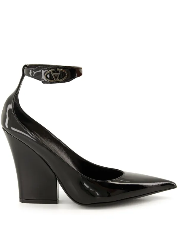 Valentino Garavani 105mm ankle-strap Pumps Black FARFETCH IN