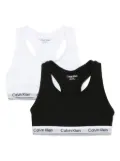 Calvin Klein Kids logo-underband bras (pack of two) - White