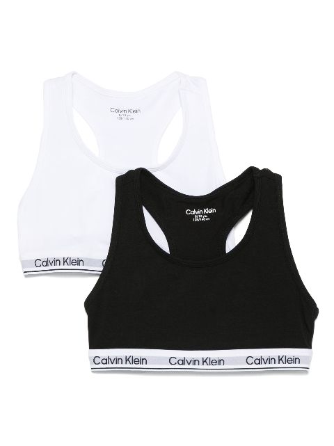 Calvin Klein Kids logo-underband bras (pack of two)