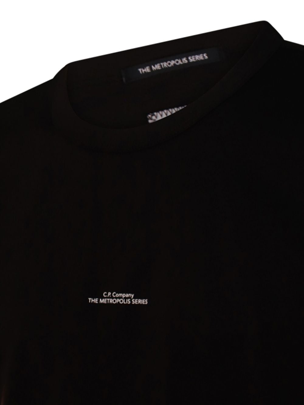 Shop C.p. Company Logo-print T-shirt In Black