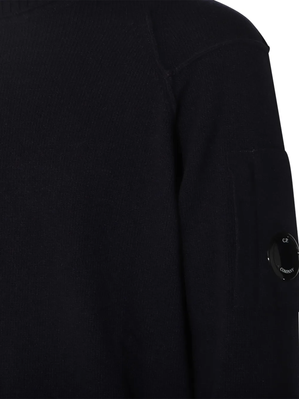 C.P. Company Trui met lens-detail Zwart